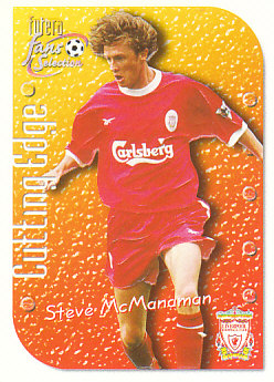Steve McManaman Liverpool 1999 Futera Fans' Selection Cutting Edge #CE4